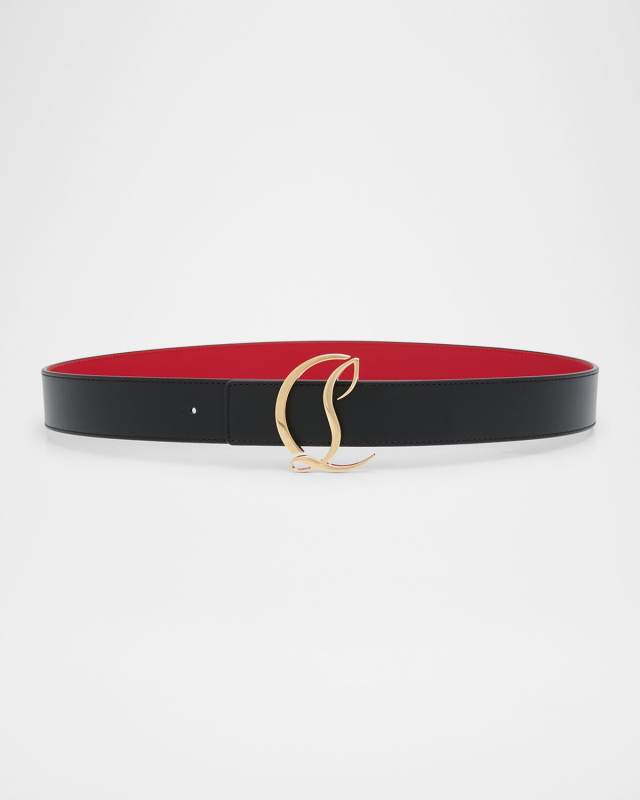 CL Logo Leather Belt